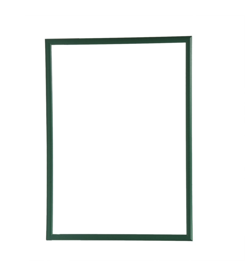 STANDART A4 ÇERÇEVE-RENK YEŞİL-ARKA YÜZEY 3MM MDF- ÖN 1MM KIRILMAZ ANTİREFLEKTE   MAT ŞEFFAF YÜZEY