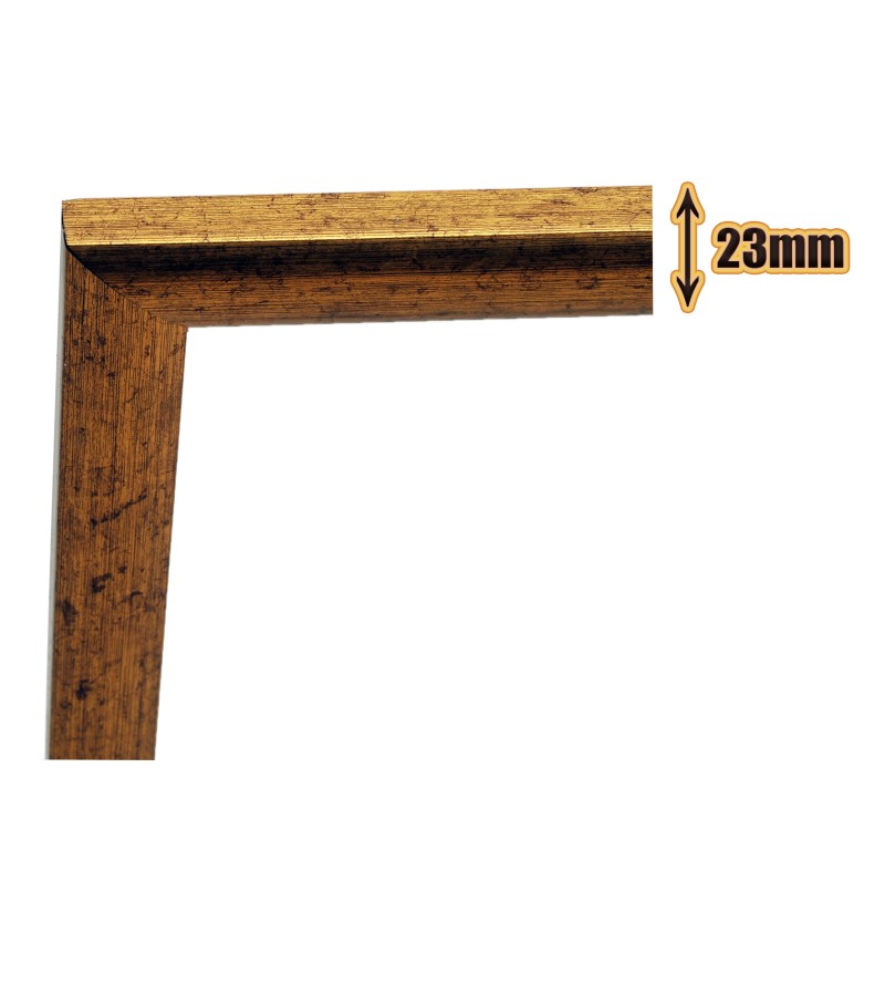 STANDART A3 ÇERÇEVE-RENK ALTIN -ARKA YÜZEY 3MM MDF- ÖN 1MM KIRILMAZ ANTİREFLEKTE   MAT ŞEFFAF YÜZEY