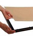 STANDART A3 ÇERÇEVE-RENK ALTIN -ARKA YÜZEY 3MM MDF- ÖN 1MM KIRILMAZ ANTİREFLEKTE   MAT ŞEFFAF YÜZEY