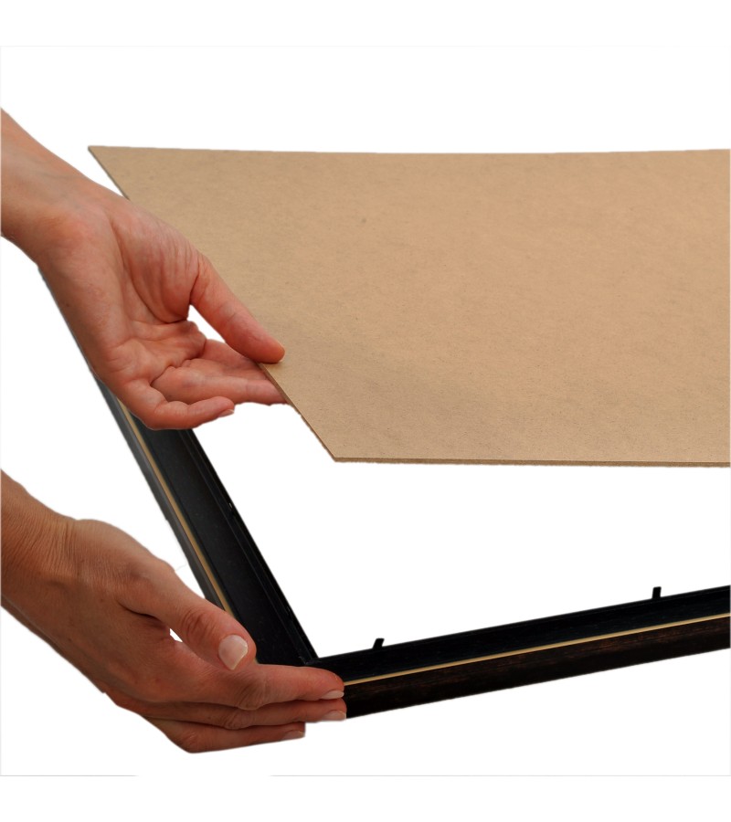 STANDART A3 ÇERÇEVE-RENK ALTIN -ARKA YÜZEY 3MM MDF- ÖN 1MM KIRILMAZ ANTİREFLEKTE   MAT ŞEFFAF YÜZEY