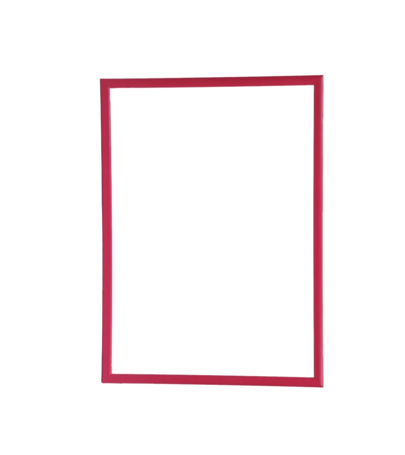 STANDART BOŞ ÇERÇEVE - 35CM X 50CM İÇ ÖLÇÜ -RENK FUŞYA  -ARKA YÜZEY MDF- ÖN YÜZEY 1MM ANTİREFLEKTİF  PVC