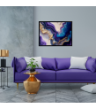 Çerçeveli  Soyut Modern Desenli  Kanvas Baskı Tablo