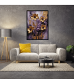 Çerçeveli Çiçekli Modern  Kanvas Baskı Tablo