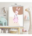 Bebek ve Çocuk Odası  Beyaz Çerçeveli Yüksek Çözünürlükte Kanvas Baskı Tablo