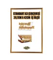 STANDART A3 ÇERÇEVE-RENK ALTIN -ARKA YÜZEY 3MM MDF- ÖN 1MM KIRILMAZ ANTİREFLEKTE   MAT ŞEFFAF YÜZEY