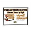 BOŞ ÇERÇEVE - 50CM X 70CM İÇ ÖLÇÜ -RENK SİYAH  -ARKA YÜZEY MDF-  ÖN YÜZEY 1MM ANTİREFLEKTİF