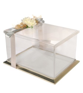SÖZ NİŞAN HEDİYE BOHÇA KUTUSU 35 CM X 25 CM X 20 CM ÖLÇÜLERİNDE GÜMÜŞ ÇERÇEVE