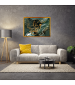 Çerçeveli Soyut Modern  Kanvas Baskı Tablo