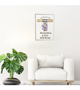 30cmX 40cm Ölçü Beyaz Renk Poster Fotoğraf Resim Çerçevesi
