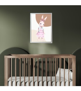 Bebek ve Çocuk Odası  Beyaz Çerçeveli Yüksek Çözünürlükte Kanvas Baskı Tablo