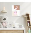 Bebek ve Çocuk Odası  Beyaz Çerçeveli Yüksek Çözünürlükte Kanvas Baskı Tablo
